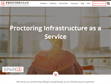 Tablet Screenshot of proctorexam.com